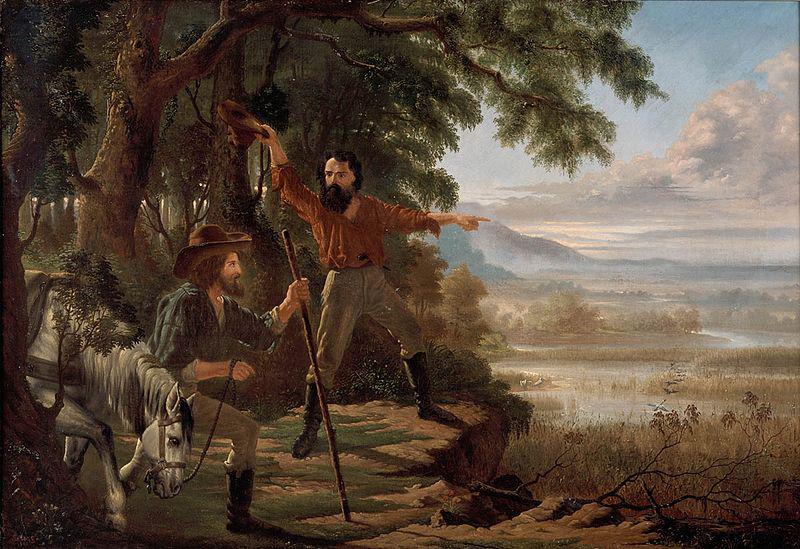 unknow artist Arrival of Burke and Wills at Flinders River, Germany oil painting art
